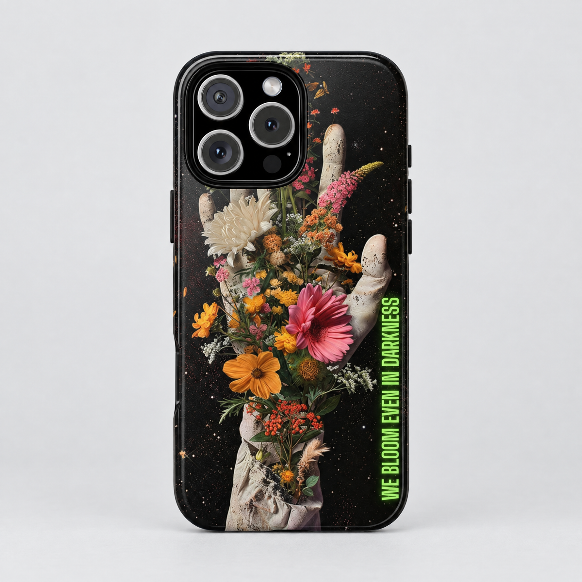 Bloom After Death protective iPhone case by SoulCases, front view