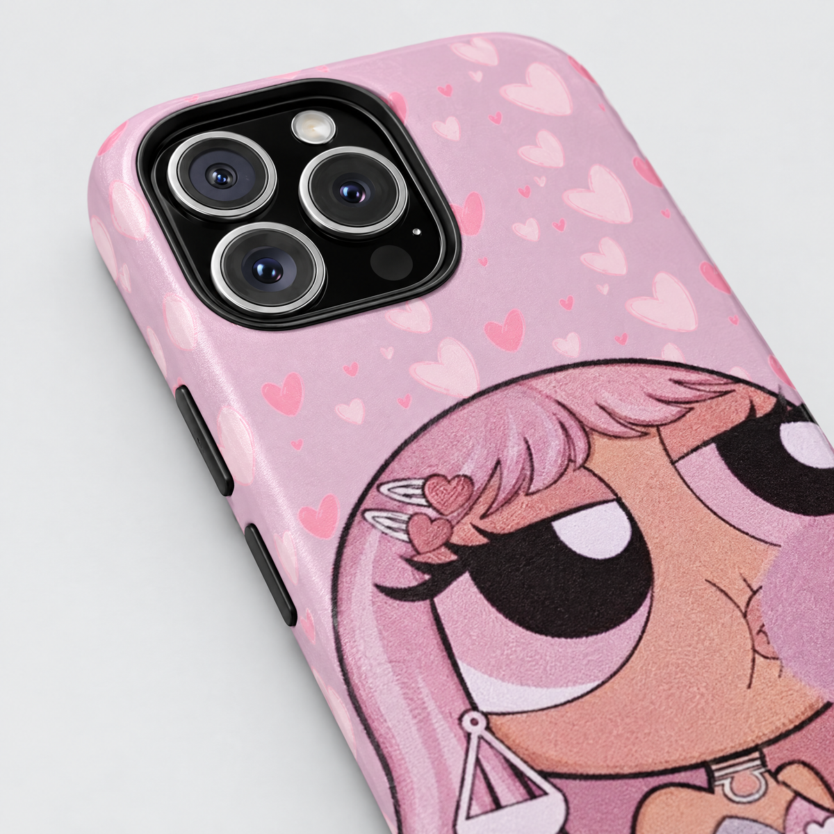 Babydoll protective iPhone case, close-up detail