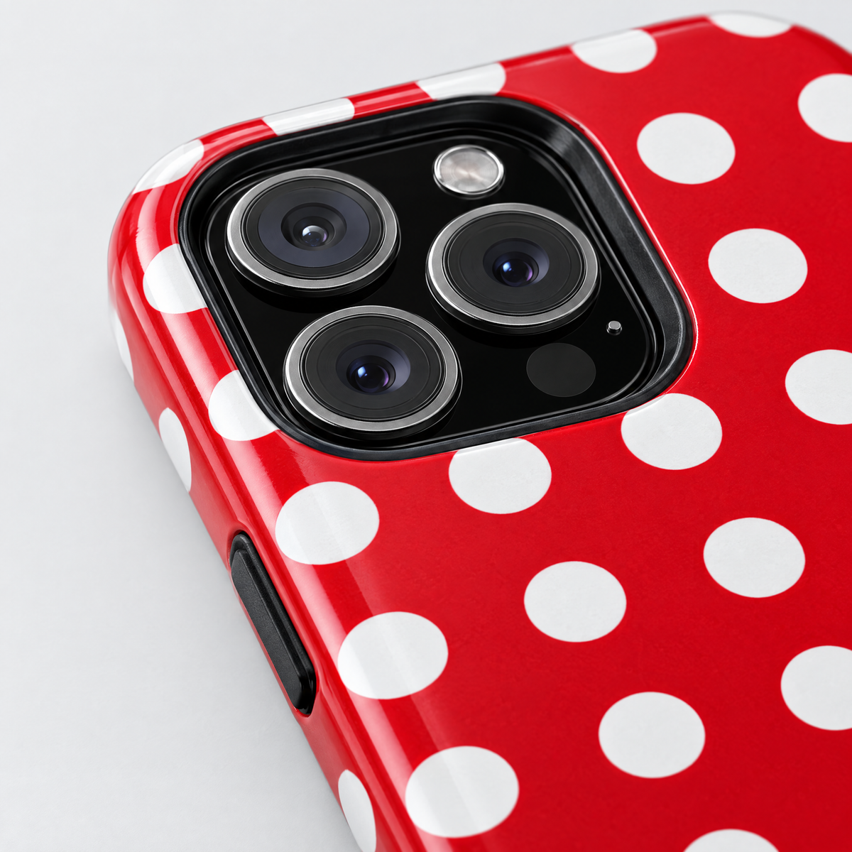 Lady Luck protective iPhone case, close-up detail